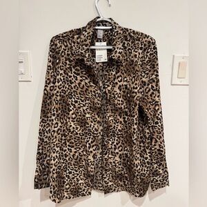 *NEW* H&M Women’s Leopard Print Top Size 10